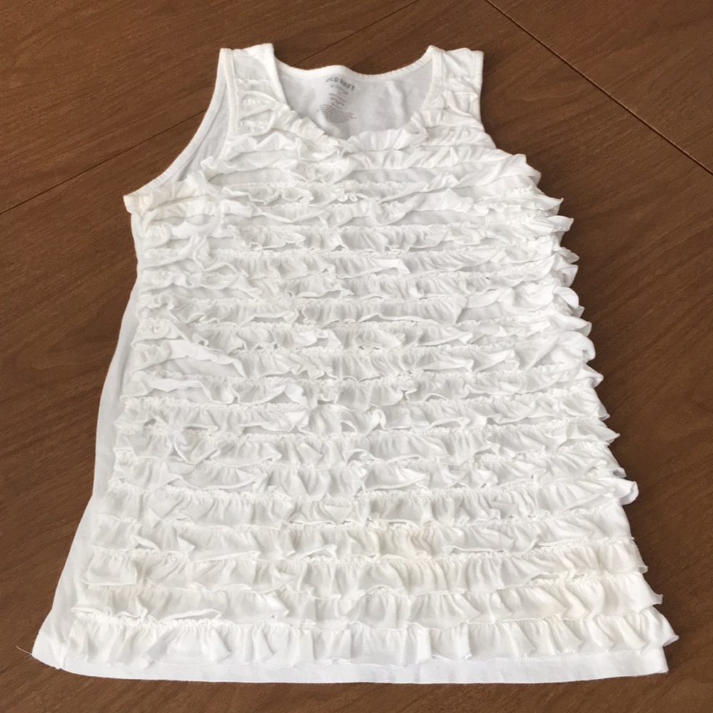 White Ruffled Top